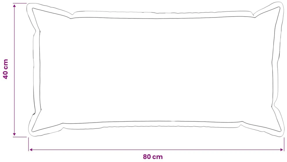Pagalvėlės užvalkalas 2 pcs HOUTEN Juoda 40 x 80 cm Bouclé