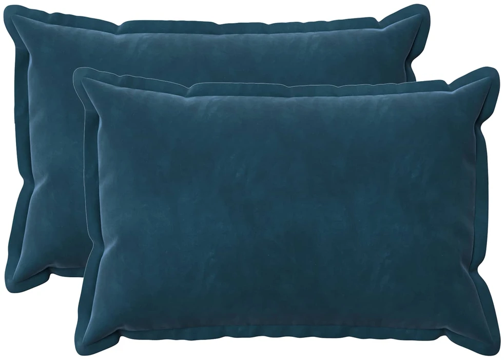 Pagalvėlės užvalkalas 2 pcs HOUTEN Mėlyna 30 x 50 cm Aksomas