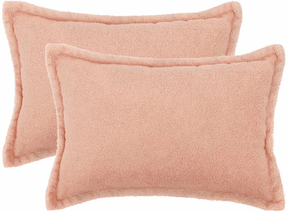 Pagalvėlės užvalkalas 2 pcs HOUTEN Rožinė 50 x 75 cm Bouclé