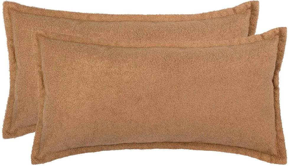 Pagalvėlės užvalkalas 2 pcs HOUTEN Smėlio 40 x 80 cm Bouclé
