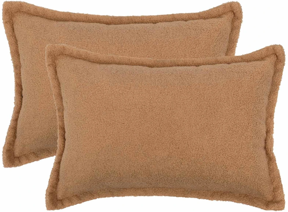 Pagalvėlės užvalkalas 2 pcs HOUTEN Smėlio 50 x 75 cm Bouclé