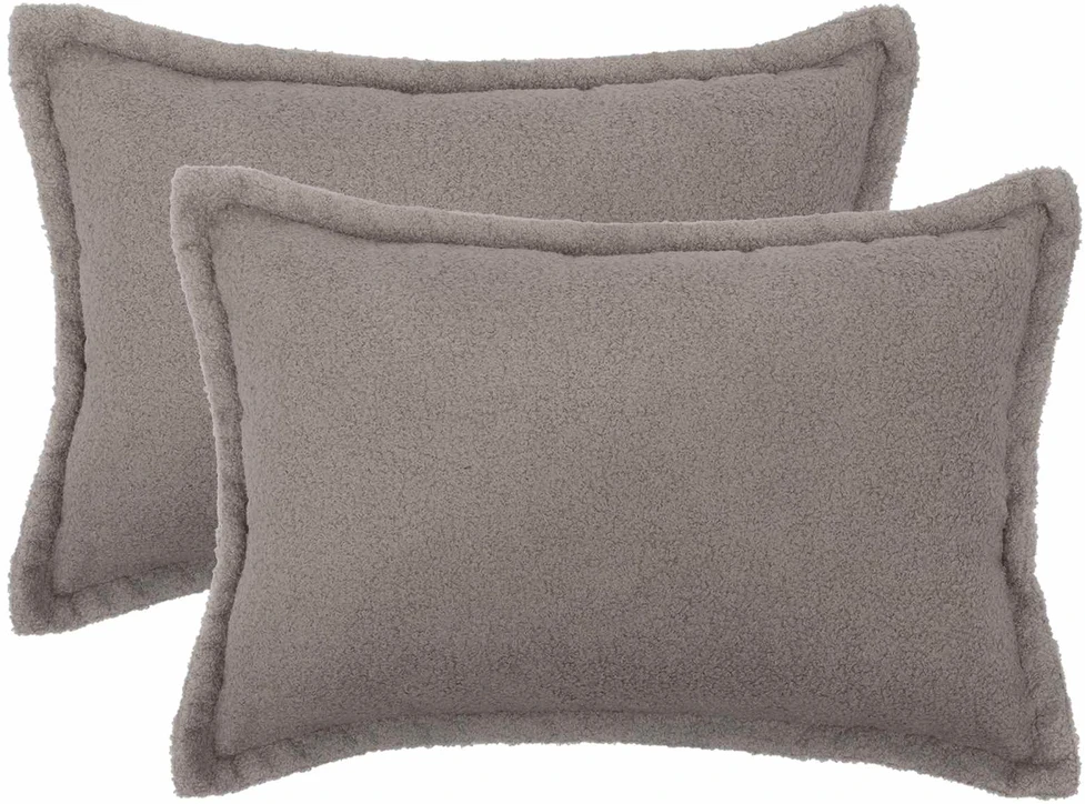 Pagalvėlės užvalkalas 2 pcs HOUTEN Šviesiai pilka 50 x 80 cm