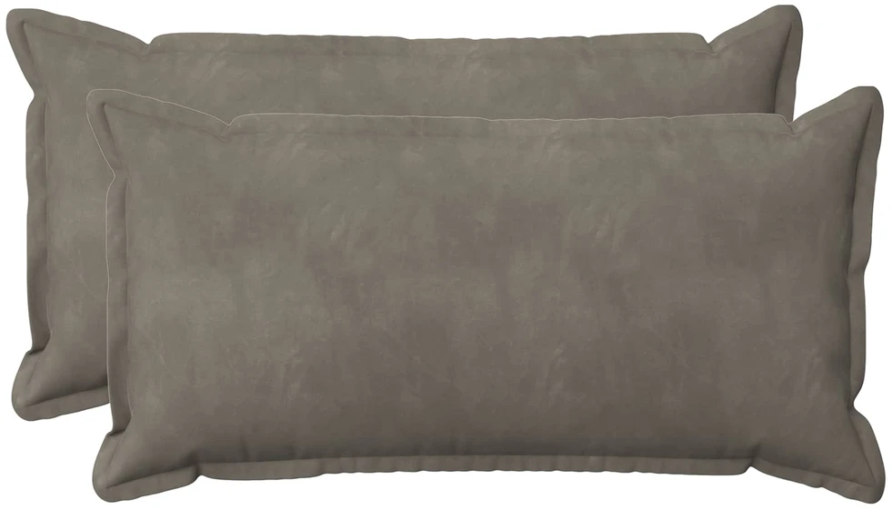 Pagalvėlės užvalkalas 2 pcs HOUTEN Šviesiai pilka 40 x 80 cm