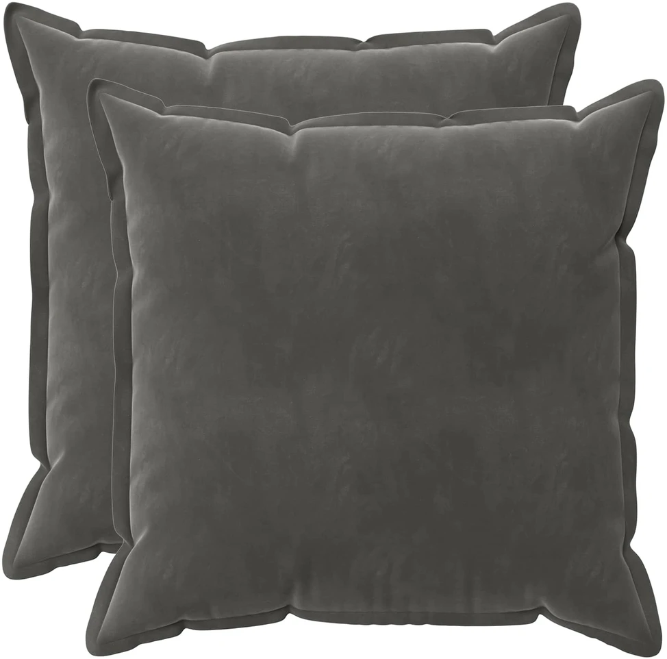 Pagalvėlės užvalkalas 2 pcs HOUTEN Tamsiai pilka 55 x 55 cm