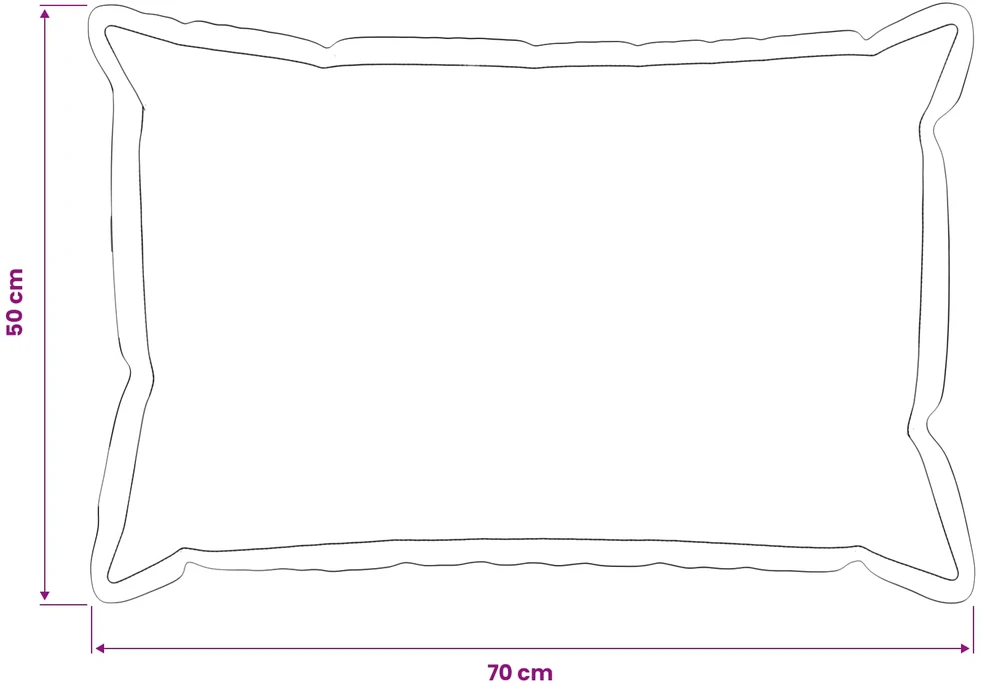 Pagalvėlės užvalkalas 2 pcs HOUTEN Tamsiai pilka 50 x 70 cm