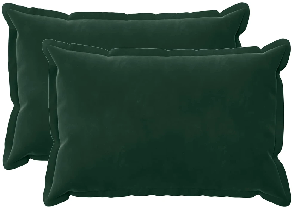 Pagalvėlės užvalkalas 2 pcs HOUTEN Tamsiai žalia 50 x 80 cm