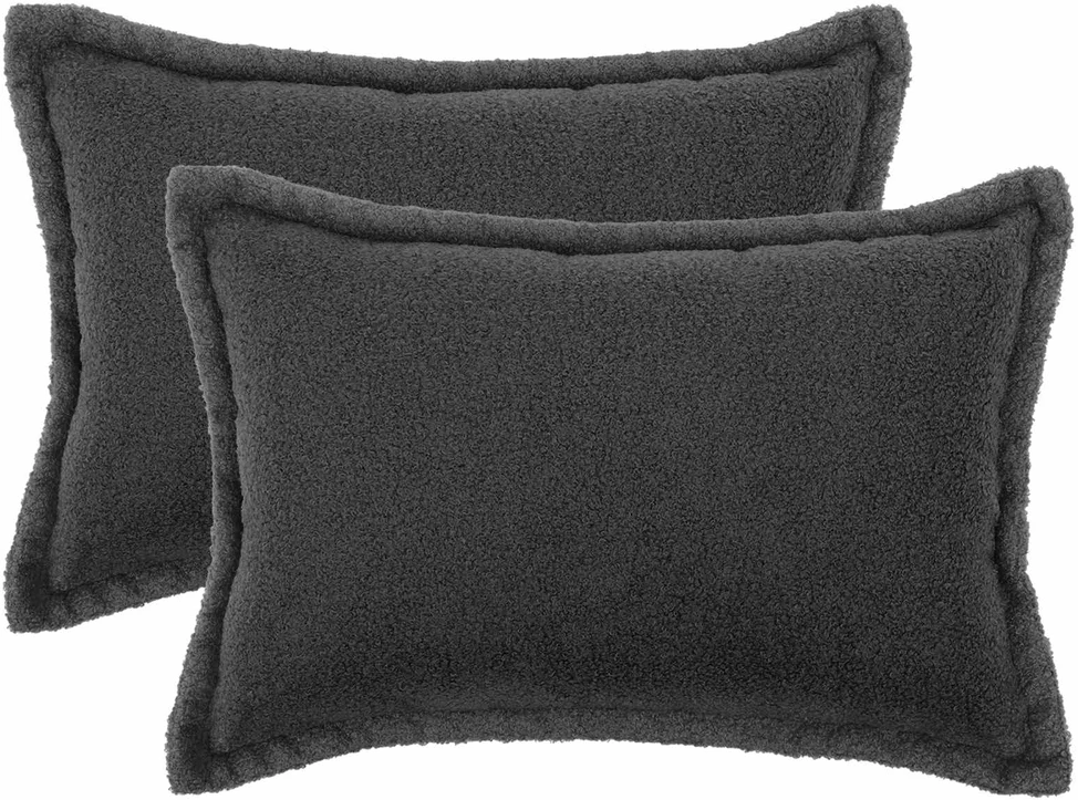 Pagalvėlės užvalkalas 2 pcs HOUTEN Tamsiai pilka 50 x 75 cm