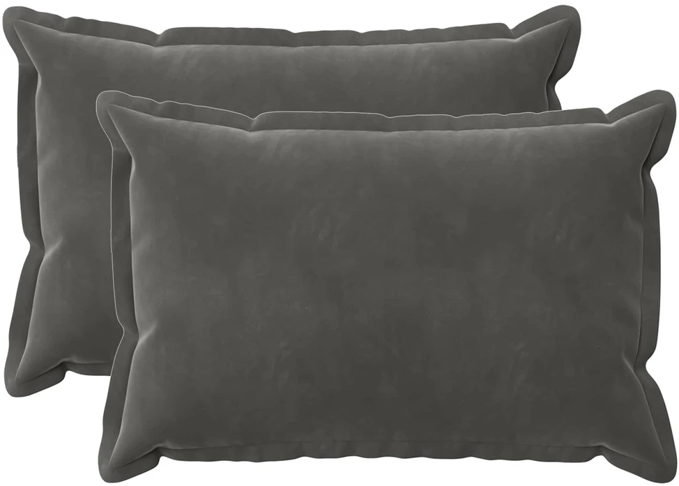 Pagalvėlės užvalkalas 2 pcs HOUTEN Tamsiai pilka 40 x 60 cm