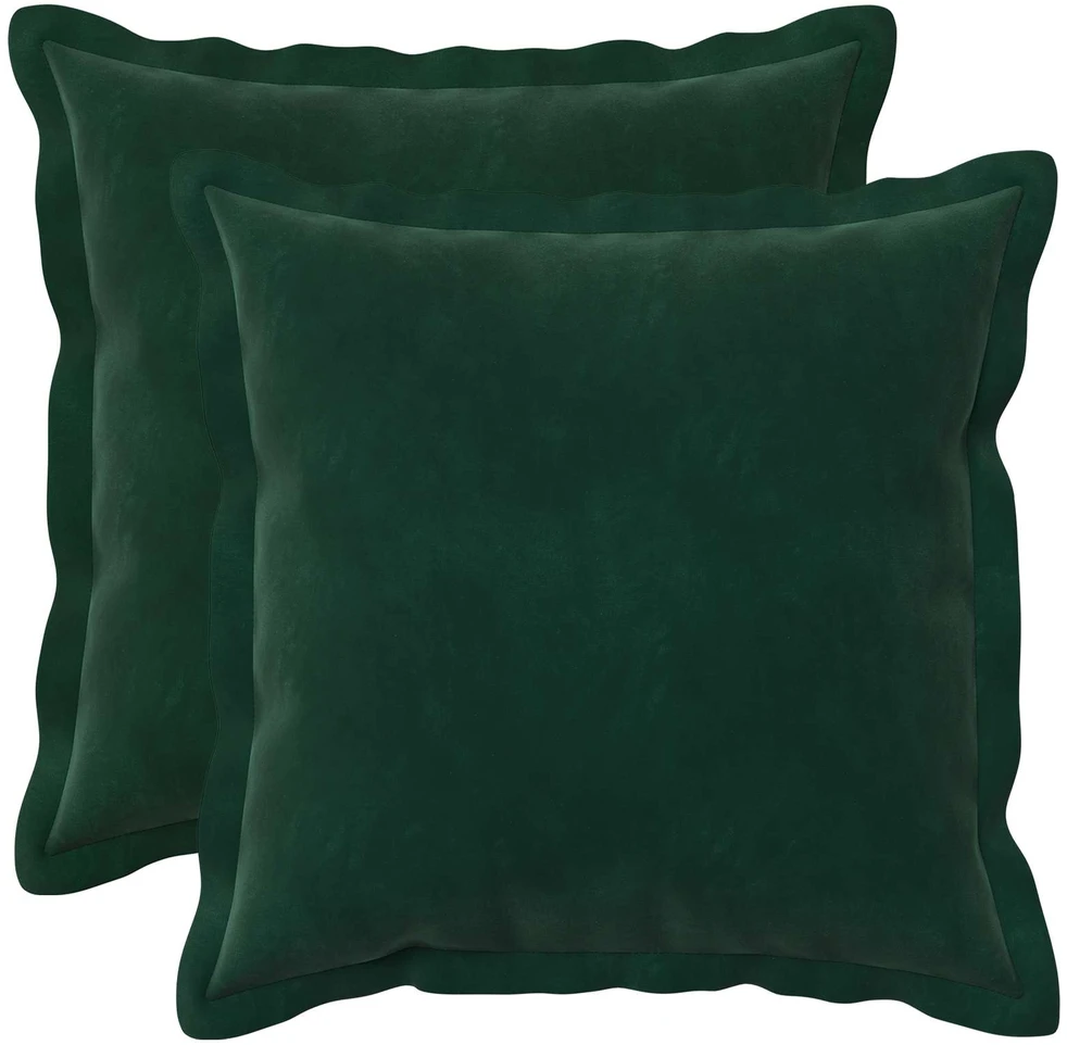 Pagalvėlės užvalkalas 2 pcs HOUTEN Tamsiai žalia 40 x 40 cm