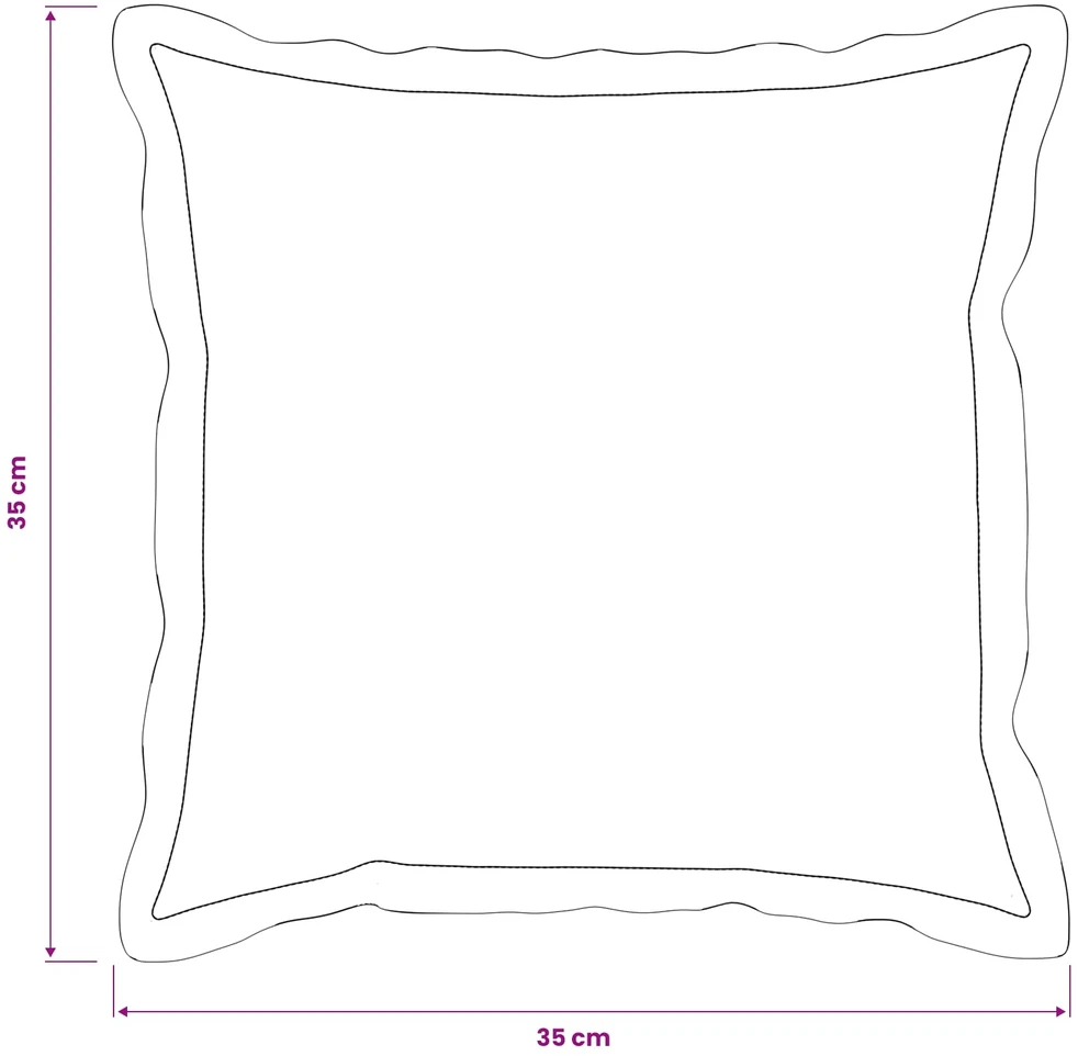 Pagalvėlės užvalkalas 2 pcs HOUTEN Tamsiai pilka 35 x 35 cm