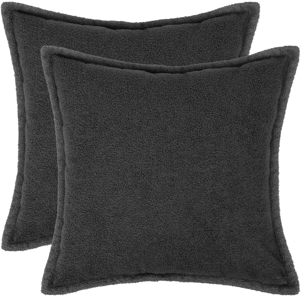 Pagalvėlės užvalkalas 2 pcs HOUTEN Tamsiai pilka 35 x 35 cm