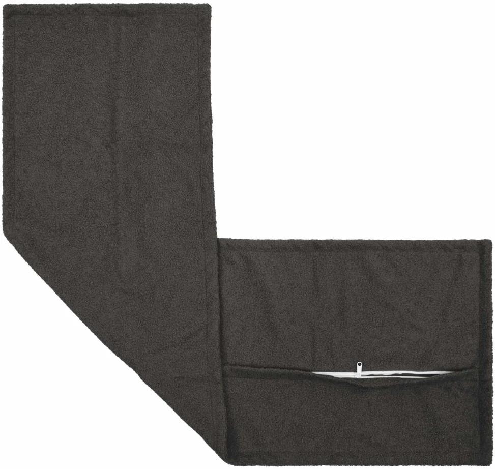 Pagalvėlės užvalkalas 2 pcs HOUTEN Tamsiai pilka 40 x 145 cm
