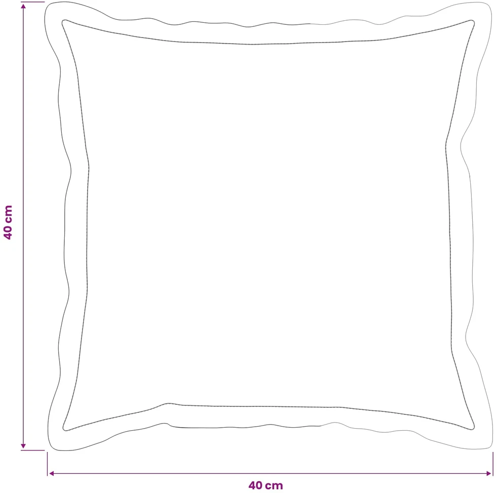 Pagalvėlės užvalkalas 2 pcs HOUTEN Tamsiai žalia 40 x 40 cm