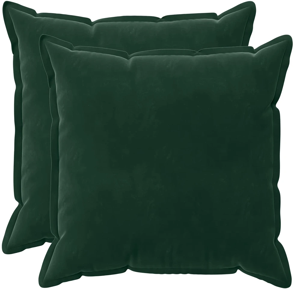 Pagalvėlės užvalkalas 2 pcs HOUTEN Tamsiai žalia 80 x 80 cm