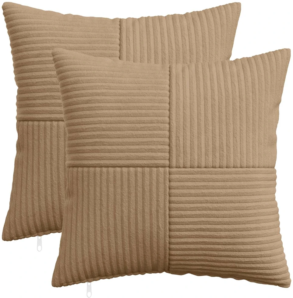 Pagalvėlės užvalkalas 2 vnt. ALMELO Ruda 30 x 30 cm mančester