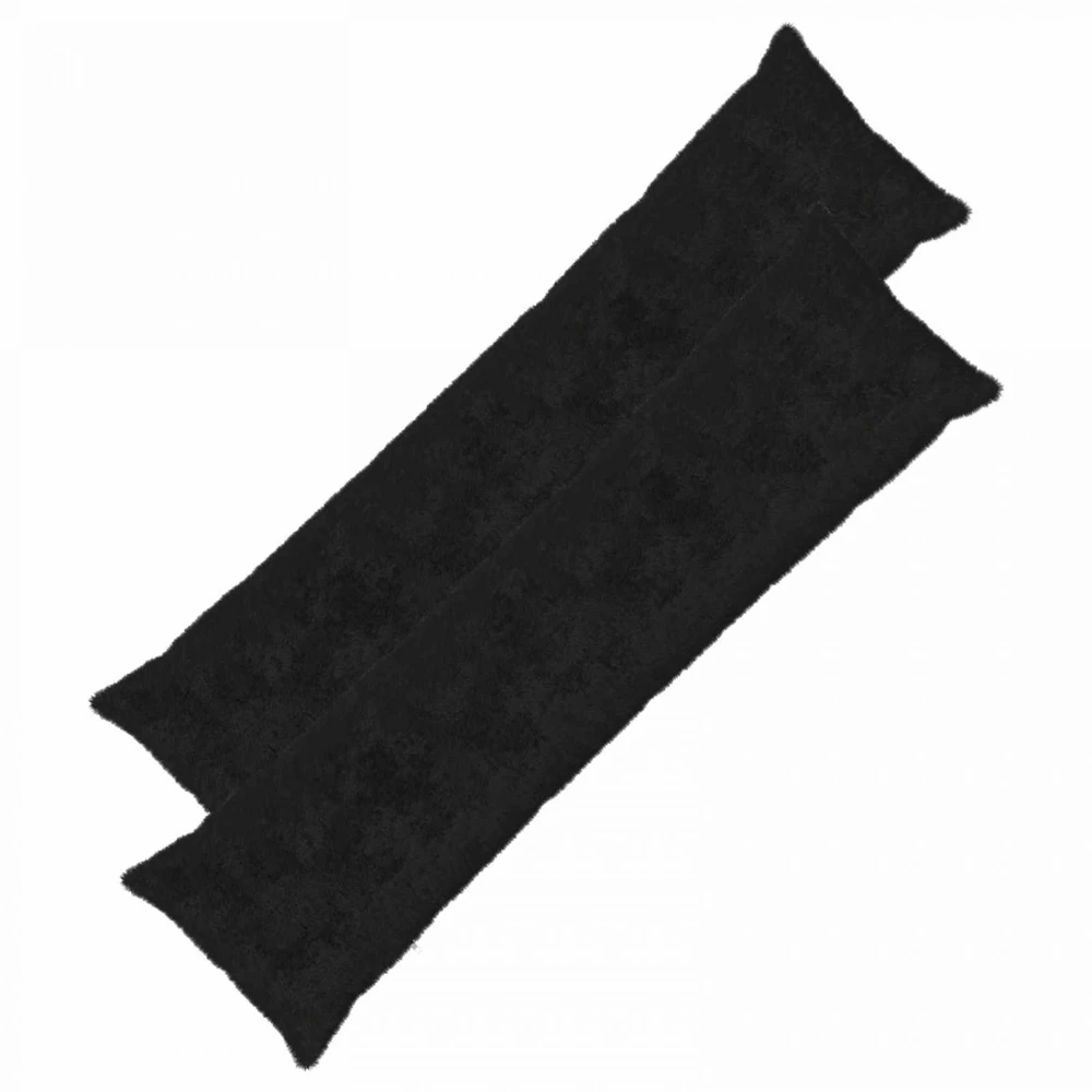Pagalvėlės užvalkalas 2 vnt. HEERLEN Juoda 40 x 145 cm