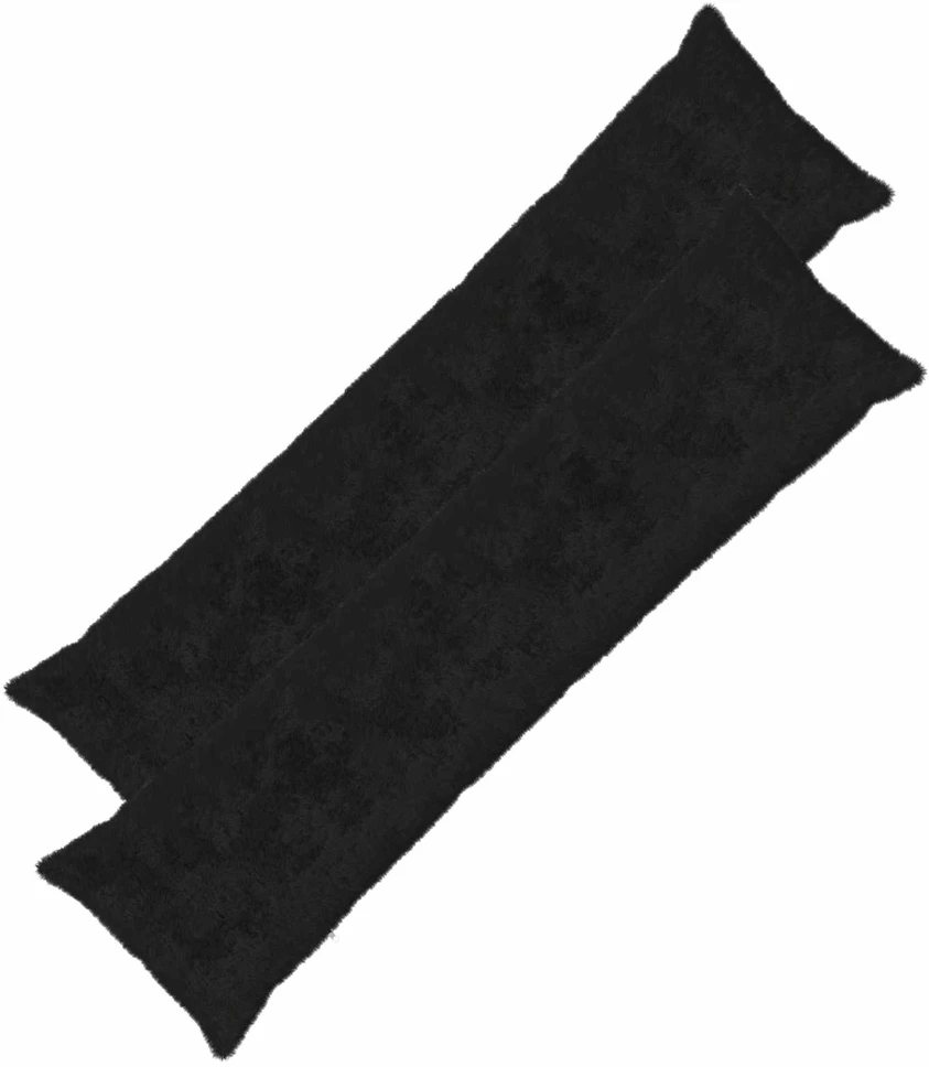 Pagalvėlės užvalkalas 2 vnt. HEERLEN Juoda 40 x 145 cm
