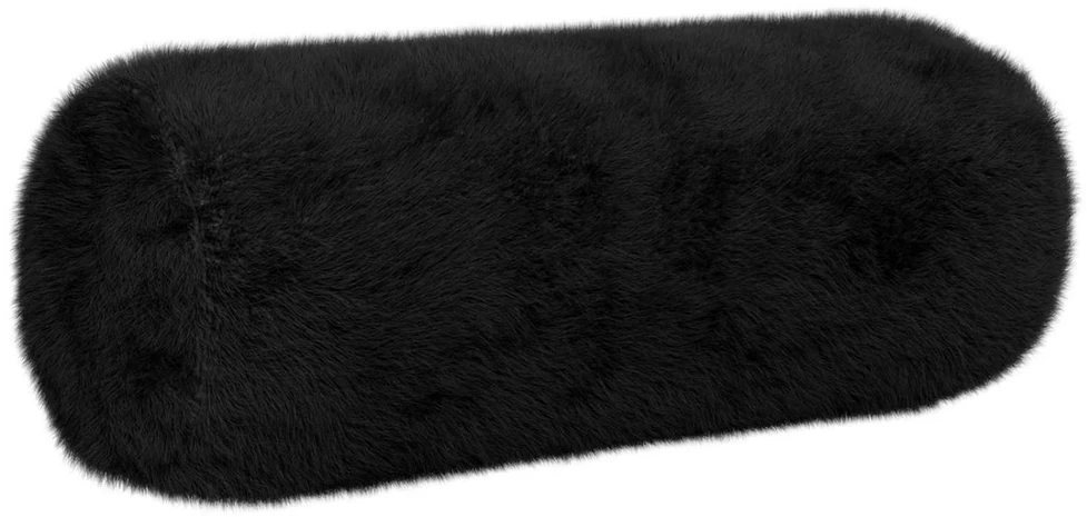 Pagalvėlės užvalkalas 2 vnt. HEERLEN Juoda Ø 15 x 40 cm