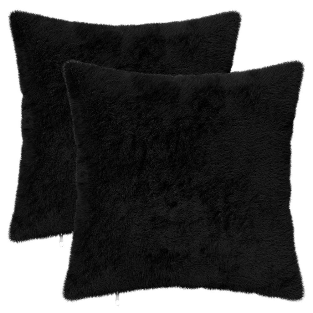 Pagalvėlės užvalkalas 2 vnt. HEERLEN Juoda 35 x 35 cm