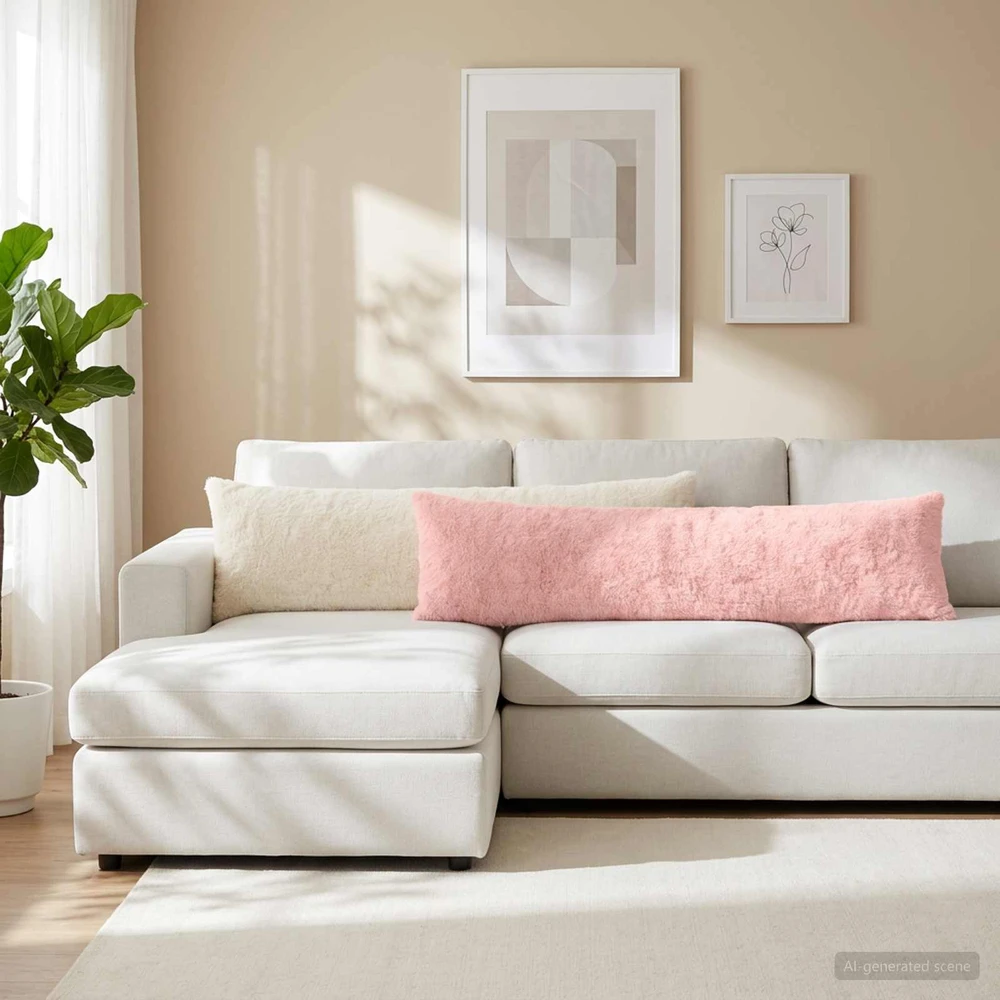 Pagalvėlės užvalkalas 2 vnt. HEERLEN Rožinė 40 x 145 cm