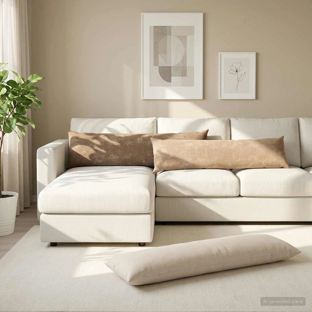 Pagalvėlės užvalkalas 2 vnt. HEERLEN Ruda 40 x 145 cm