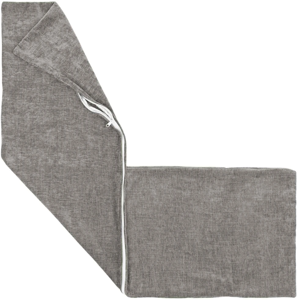 Pagalvėlės užvalkalas 2 vnt. HEERLEN Tamsiai pilka 40 x 145 cm