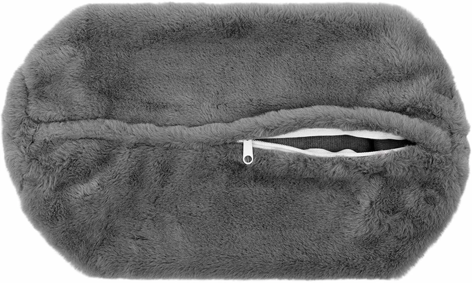 Pagalvėlės užvalkalas 2 vnt. HEERLEN Tamsiai pilka Ø 15 x 40 cm