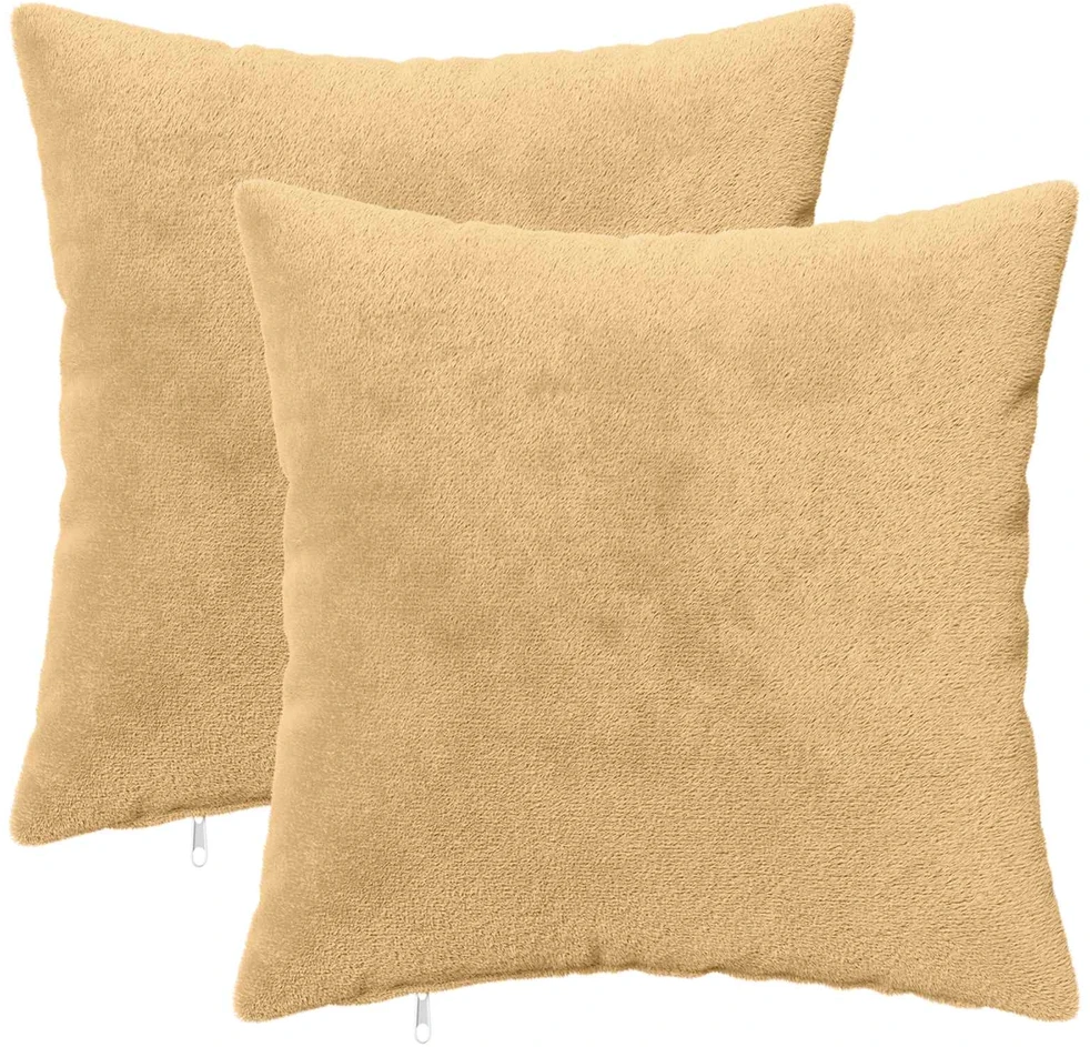 Pagalvėlės užvalkalas 2 vnt. HEERLEN Taupe 45 x 45 cm Flanelė