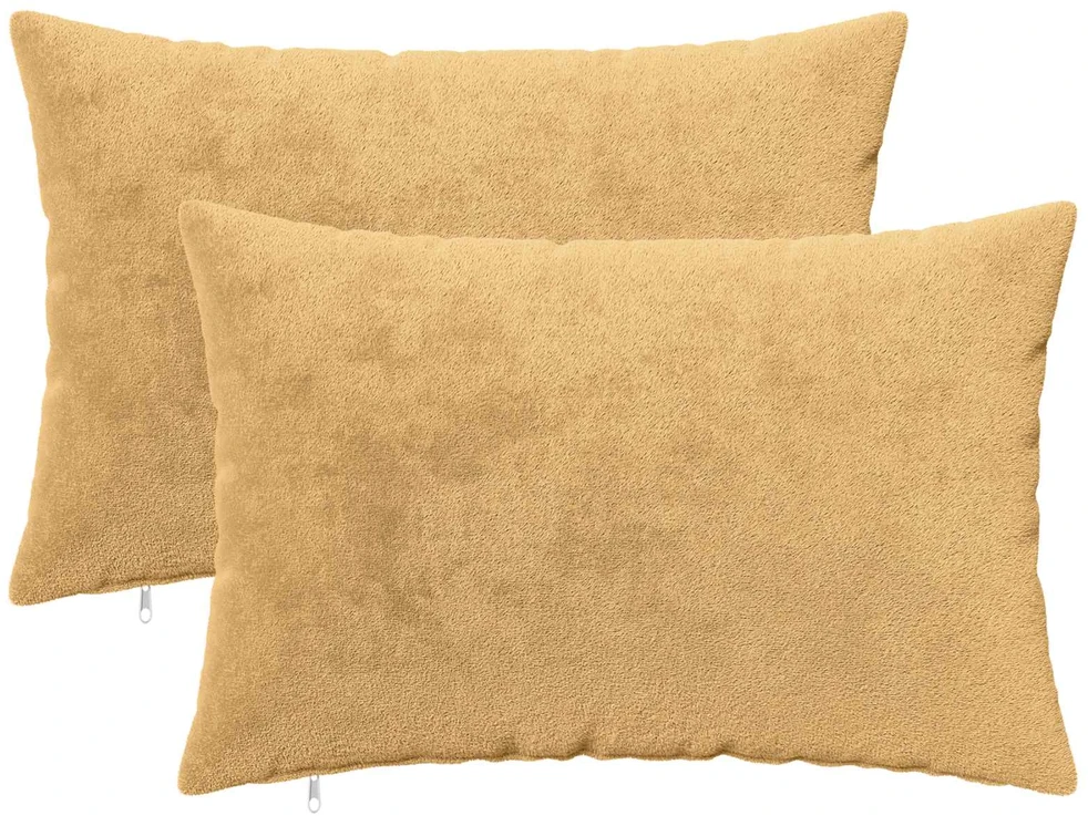 Pagalvėlės užvalkalas 2 vnt. HEERLEN Taupe 50 x 70 cm Flanelė