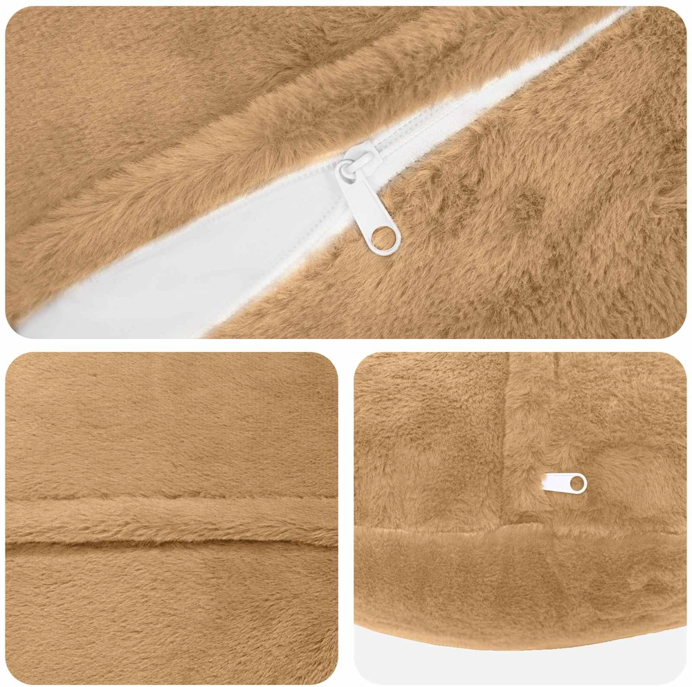 Pagalvėlės užvalkalas 2 vnt. HEERLEN Taupe Ø 40 cm