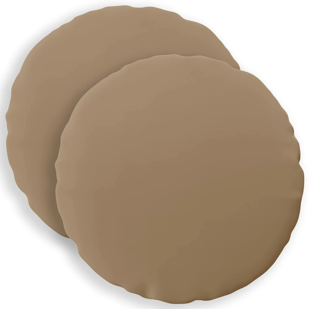 Pagalvėlės užvalkalas 2 vnt. HEERLEN Taupe Ø 60 cm Poliesteris