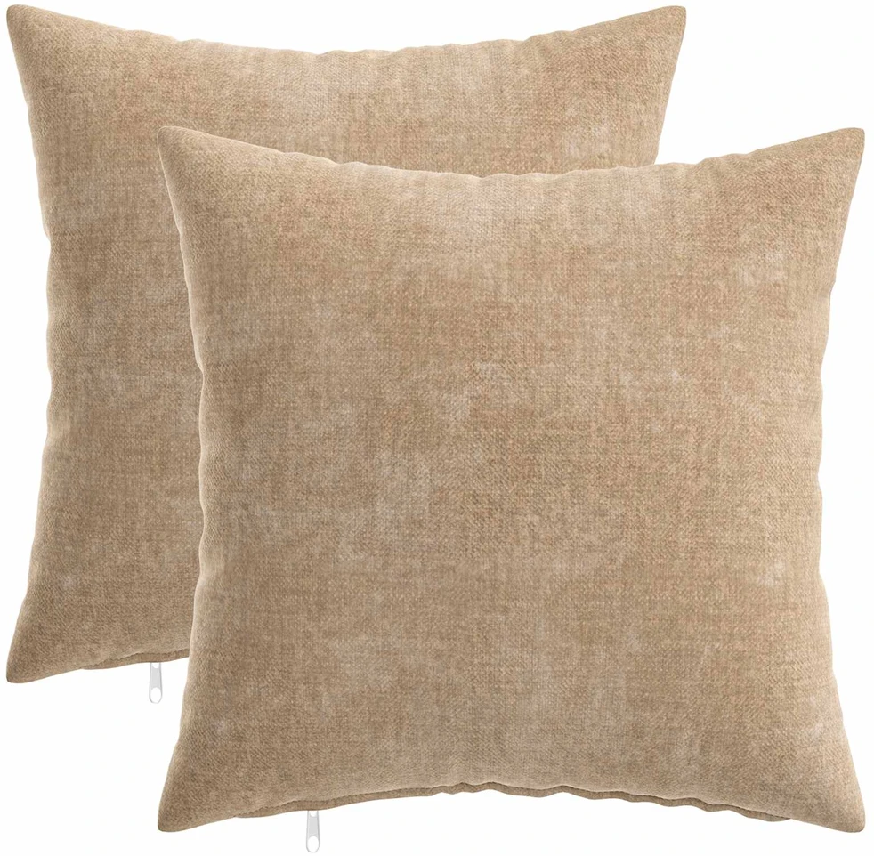 Pagalvėlės užvalkalas 2 vnt. HEERLEN Taupe 30 x 30 cm