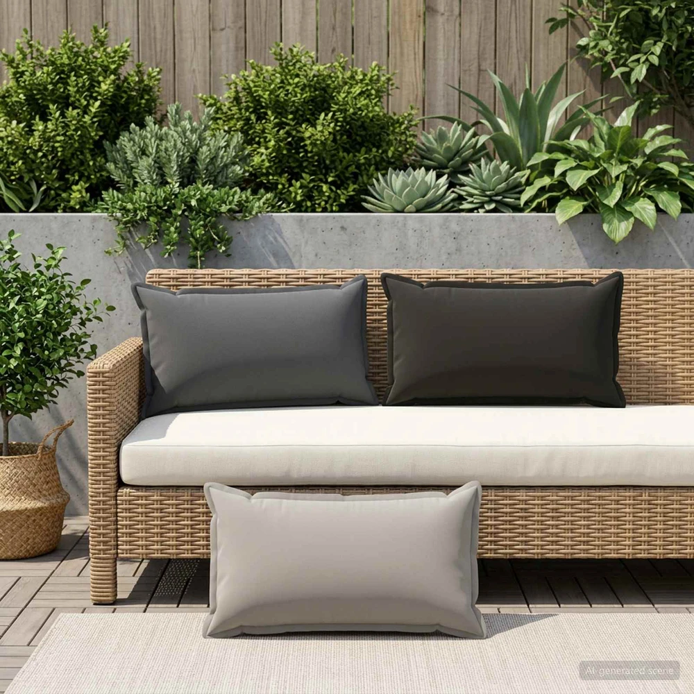 Pagalvėlės užvalkalas 2 vnt. HOUTEN Antracito 40 x 80 cm