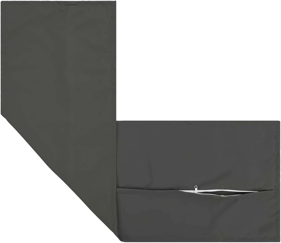 Pagalvėlės užvalkalas 2 vnt. HOUTEN Antracito 40 x 145 cm