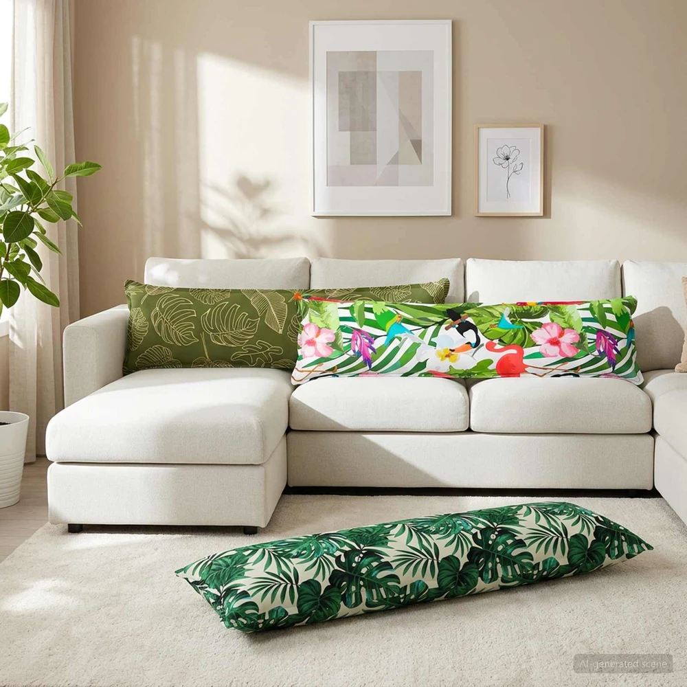 Pagalvėlės užvalkalas 2 vnt. HOUTEN Įvairiaspalvis 40 x 145 cm