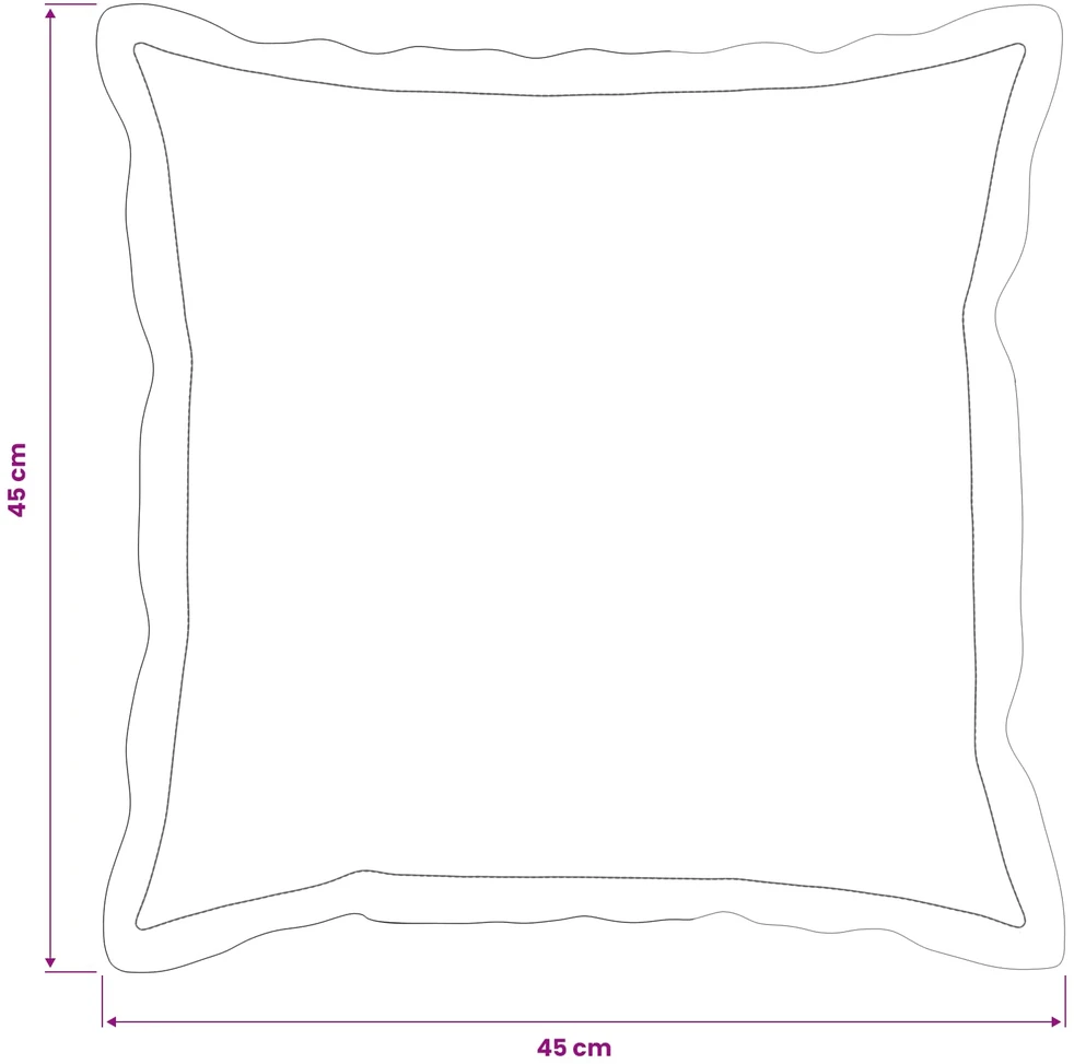Pagalvėlės užvalkalas 2 vnt. HOUTEN Lapų raštas 45 x 45 cm