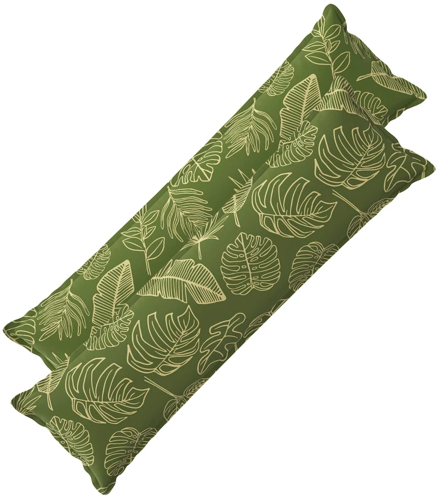 Pagalvėlės užvalkalas 2 vnt. HOUTEN Lapų dizainas 40 x 145 cm