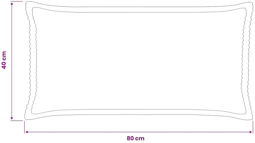 Pagalvėlės užvalkalas 2 vnt. HOUTEN Mėlyna 40 x 80 cm mančester