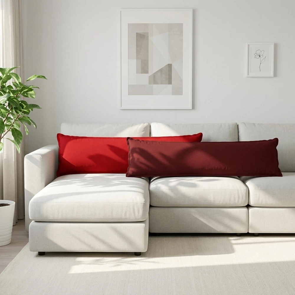 Pagalvėlės užvalkalas 2 vnt. HOUTEN Raudona 40 x 145 cm