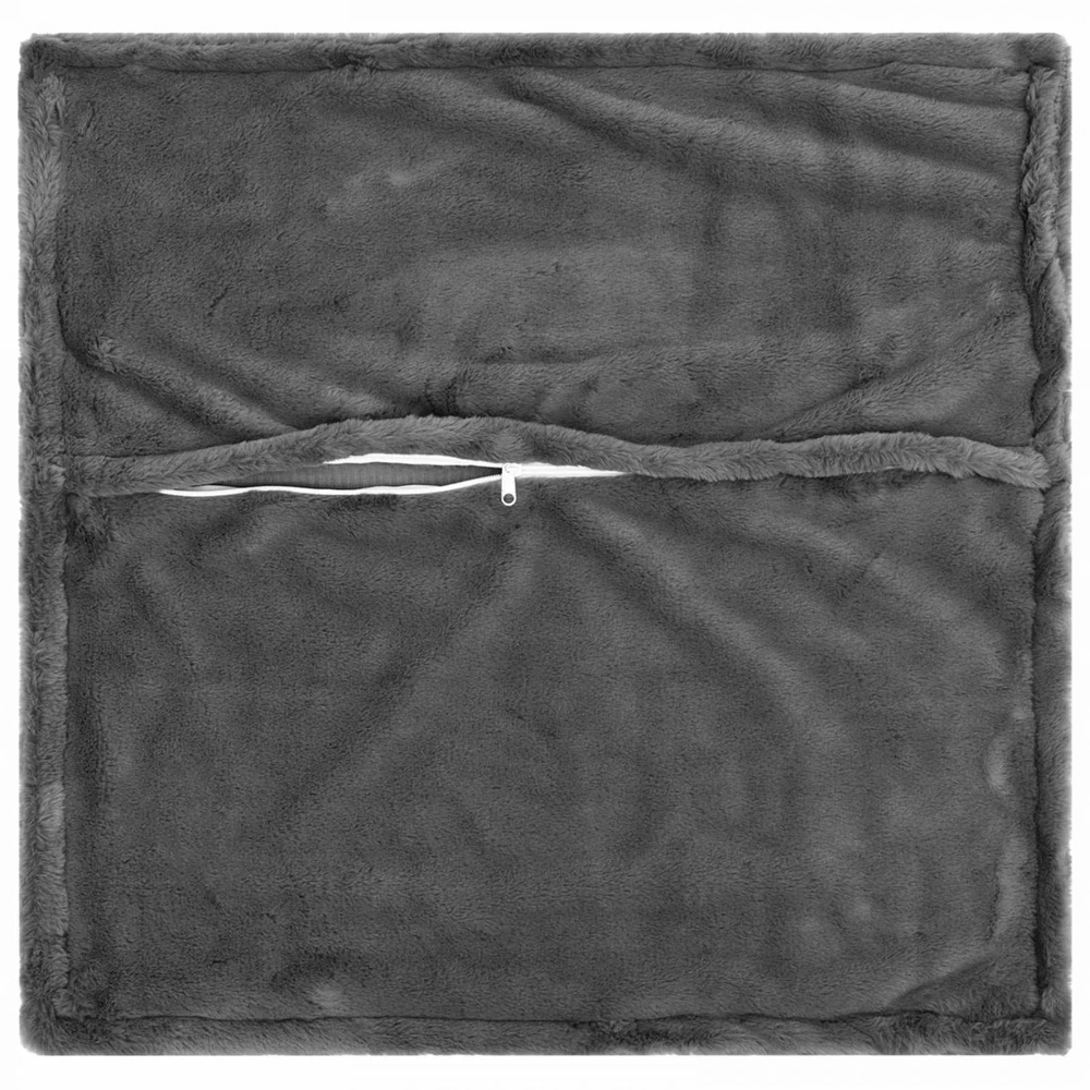 Pagalvėlės užvalkalas 2 vnt. HOUTEN Tamsiai pilka 70 x 70 cm