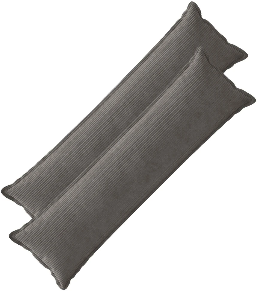 Pagalvėlės užvalkalas 2 vnt. HOUTEN Tamsiai pilka 40 x 145 cm