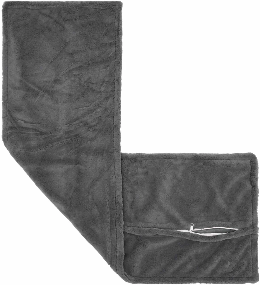 Pagalvėlės užvalkalas 2 vnt. HOUTEN Tamsiai pilka 40 x 145 cm