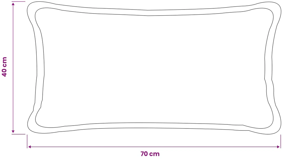 Pagalvėlės užvalkalas 2 vnt. HOUTEN Tamsiai žalia 40 x 70 cm