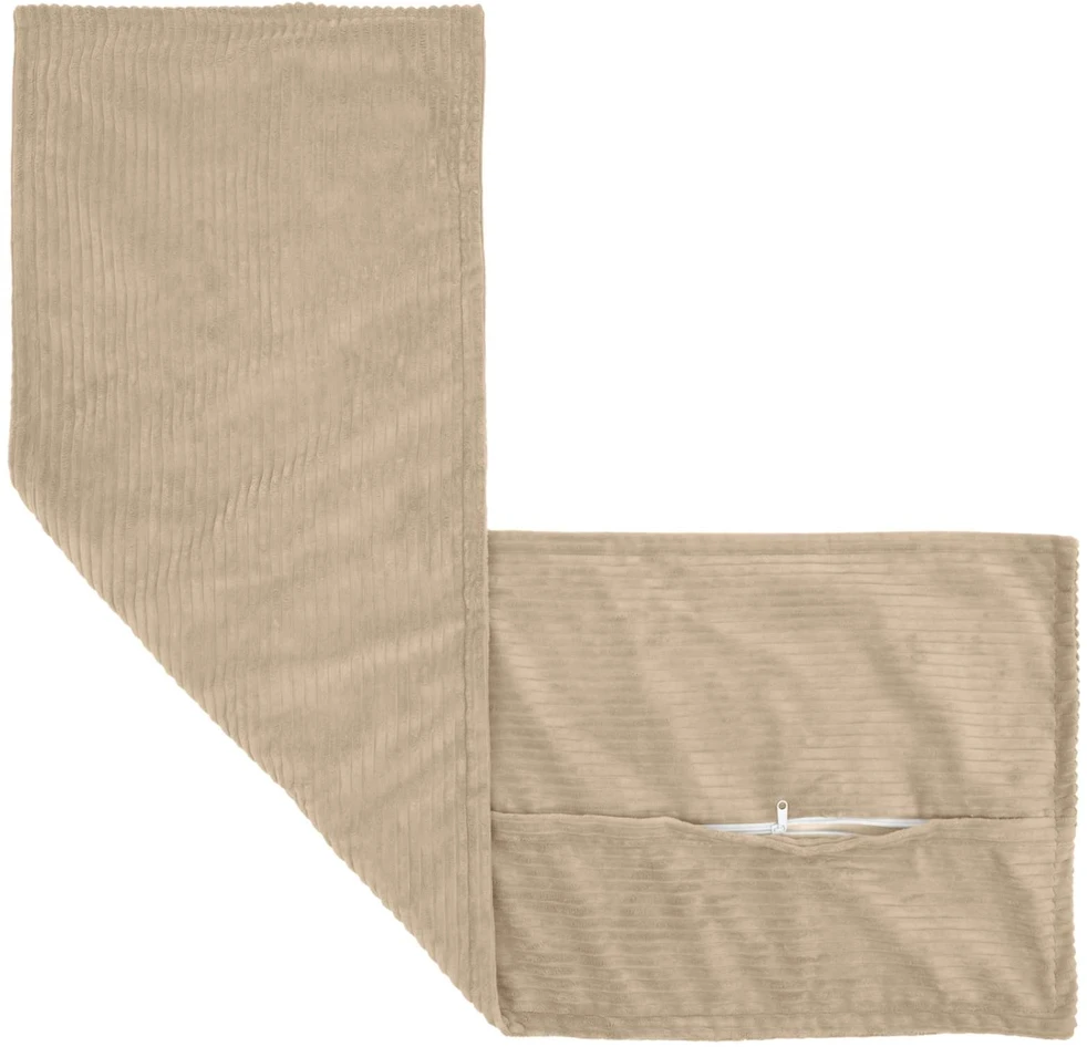 Pagalvėlės užvalkalas 2 vnt. HOUTEN Taupe 40 x 145 cm mančester