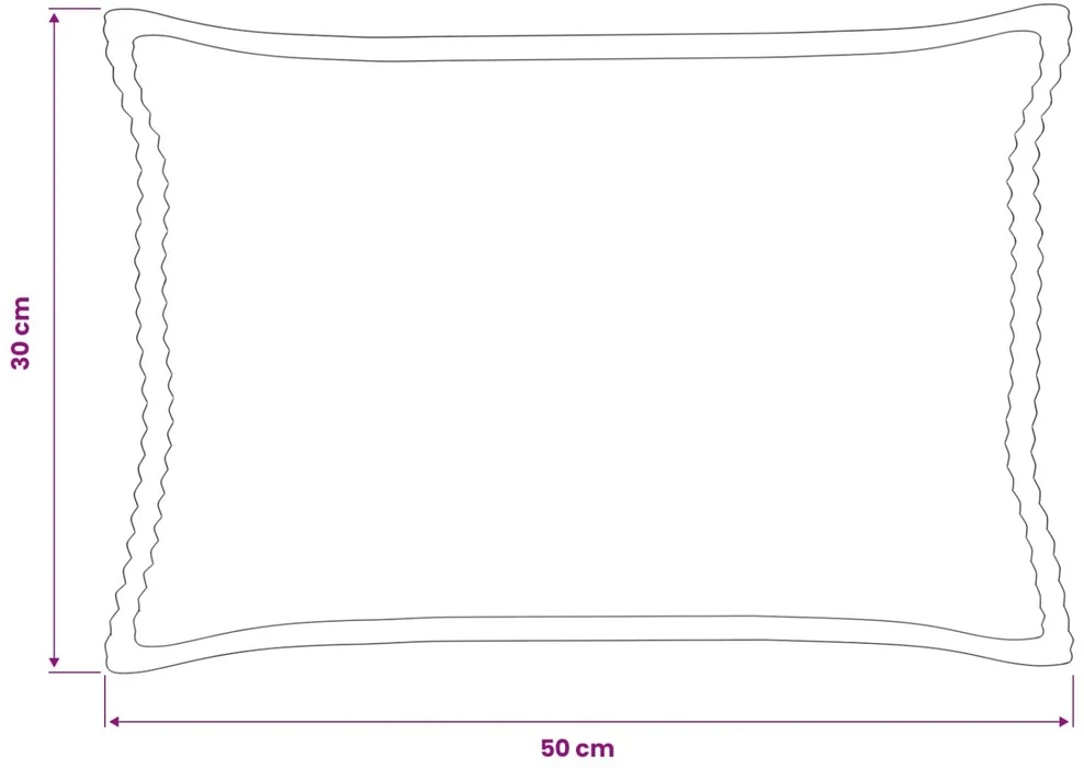 Pagalvėlės užvalkalas 2 vnt. HOUTEN Taupe 30 x 50 cm mančester
