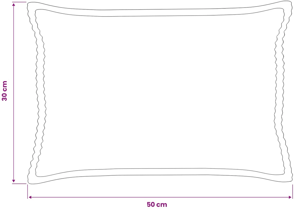 Pagalvėlės užvalkalas 2 vnt. HOUTEN Taupe 30 x 50 cm mančester