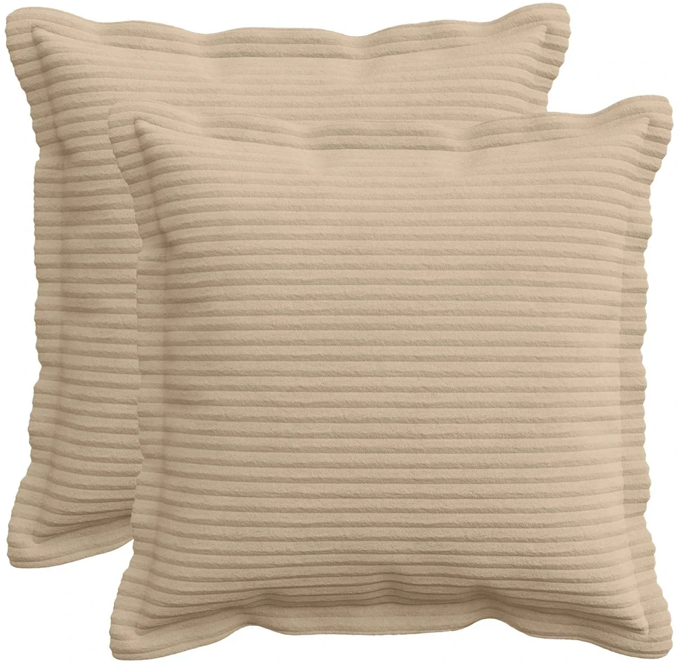 Pagalvėlės užvalkalas 2 vnt. HOUTEN Taupe 35 x 35 cm mančester