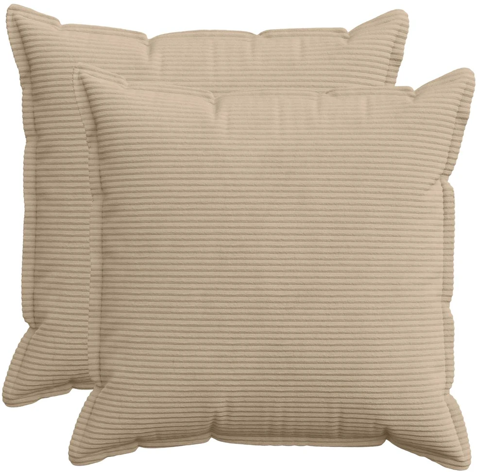Pagalvėlės užvalkalas 2 vnt. HOUTEN Taupe 65 x 65 cm mančester