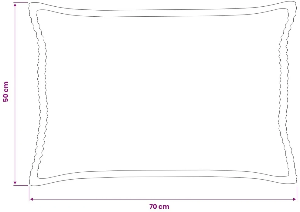 Pagalvėlės užvalkalas 2 vnt. HOUTEN Taupe 50 x 70 cm mančester