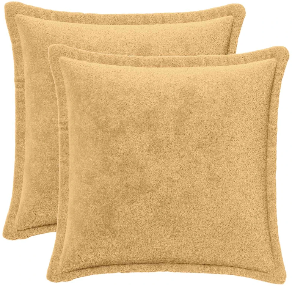 Pagalvėlės užvalkalas 2 vnt. HOUTEN Taupe 50 x 50 cm Flanelė